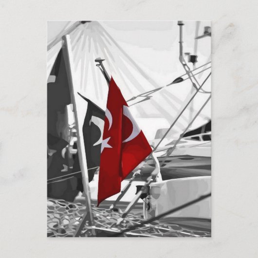 トルコ国旗 – Al Sancak ポストカード (正面)