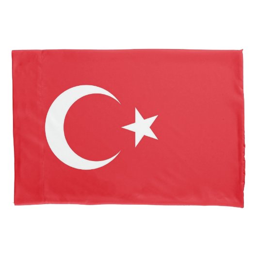 トルコ国独身の国愛国的なピローケース国旗 枕カバー (正面)