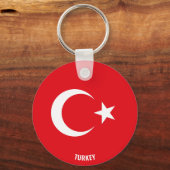 トルコ国魅力的国旗 キーホルダー (正面)