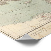 トルコ地図 ポスター (角)