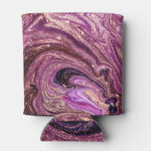 トルコ大理石アート：金箔抽象芸術 缶クーラー (裏面)