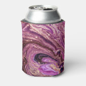 トルコ大理石アート：金箔抽象芸術 缶クーラー (缶裏面)