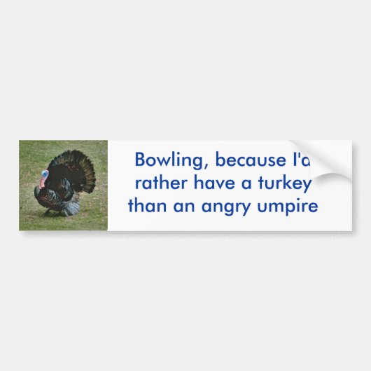 トルコ対アンパイヤ バンパーステッカー (正面)