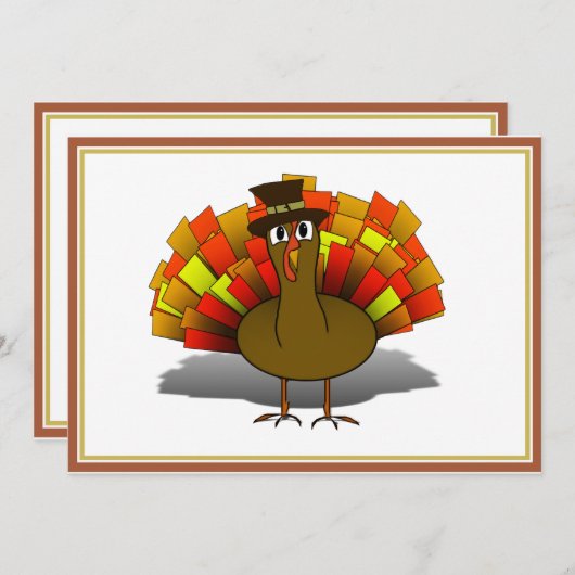 トルコ巡礼者の感謝祭 招待状 (正面/裏面)