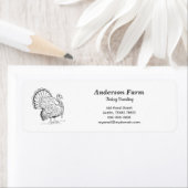 トルコ差出人住所ラベルシール ラベル (インサイチュ)