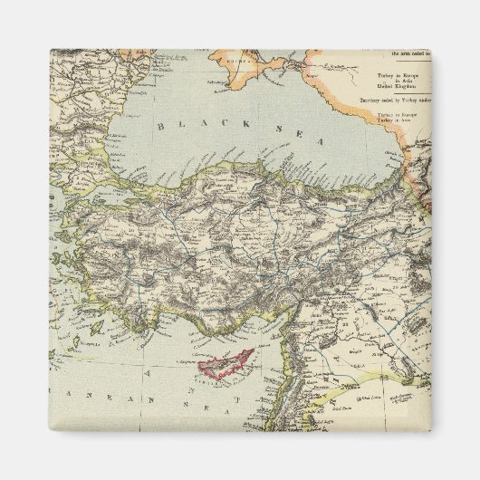 トルコ帝国、ギリシャ、ルーマニア マグネット (正面)