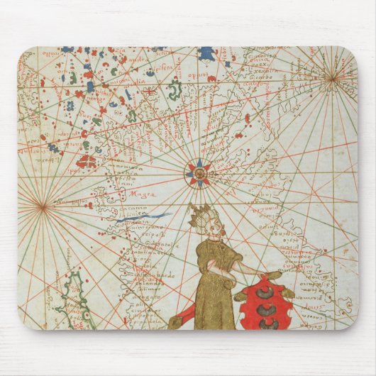 トルコ帝国、航海のな地図書から、1646年 マウスパッド (正面)