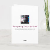 トルコ幸せな感謝祭グリーティングカード シーズンカード (裏面)