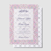 トルコ幾何学模様イスラム結婚式 ベラム紙招待状 (オフセット (招待状))