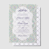 トルコ幾何学模様イスラム結婚式 ベラム紙招待状 (オフセット (招待状))