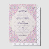 トルコ幾何学模様イスラム結婚式 ベラム紙招待状 (オフセット (招待状))