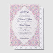 トルコ幾何学模様イスラム結婚式 ベラム紙招待状 (オフセット (招待状))