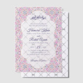 トルコ幾何学模様イスラム結婚式 ベラム紙招待状 (オフセット (招待状))