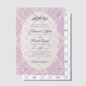 トルコ幾何学模様イスラム結婚式 ベラム紙招待状 (オフセット (招待状))