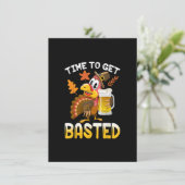 トルコ感謝祭おもしろいを浴びる時感謝してい間 招待状 (スタンド正面)