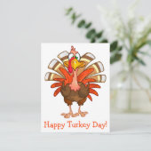 トルコ感謝祭グリーティングカードのアニメーション シーズンカード (スタンド正面)