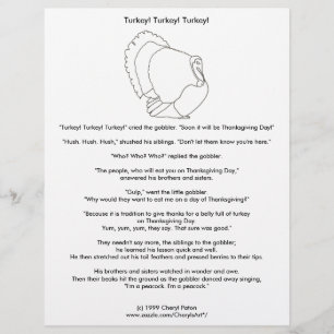 トルコ感謝祭ベジタリアン色彩物語 チラシ