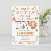 トルコ感謝祭2回目の誕生日の招待 招待状 (スタンド正面)