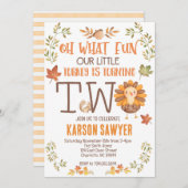 トルコ感謝祭2回目の誕生日の招待 招待状 (正面/裏面)