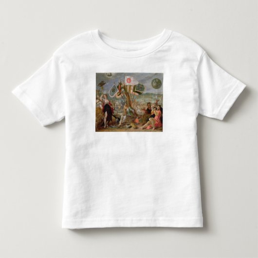 トルコ戦争のアレゴリー トドラーTシャツ (正面)