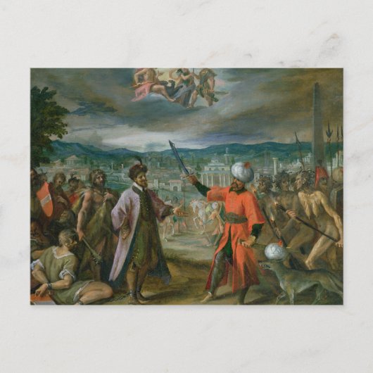 トルコ戦争の寓話 ポストカード (正面)