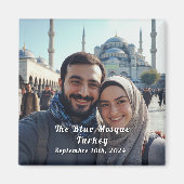 トルコ旅行カスタム写真土産マグネット マグネット (正面)