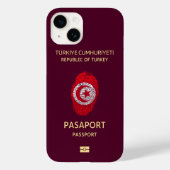 トルコ旅行パスポートプリント土産 Case-Mate iPhoneケース (裏面)