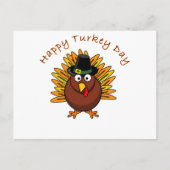 トルコ日の感謝祭の休暇のトルコのロゴ シーズンポストカード (正面)