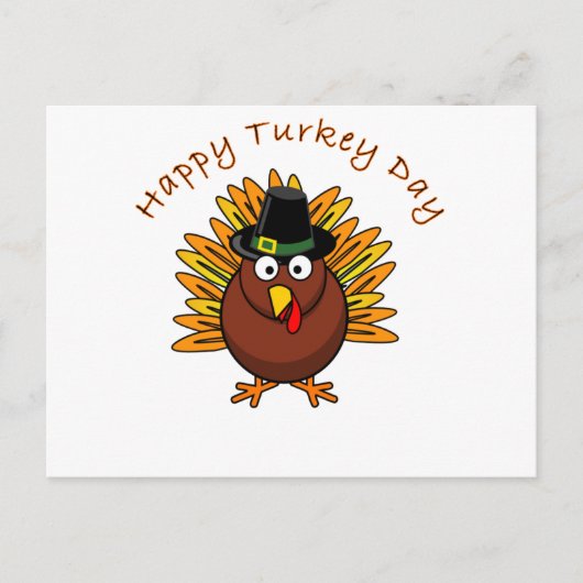 トルコ日の感謝祭の休暇のトルコのロゴ シーズンポストカード (正面)