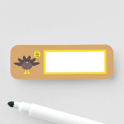 トルコ時間の感謝祭 名札 (インサイチュ)