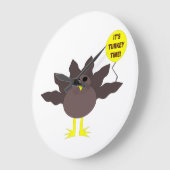 トルコ時間感謝祭の壁掛け時計 ラージ壁時計 (傾斜)