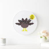 トルコ時間感謝祭の壁掛け時計 ラージ壁時計 (ホーム)