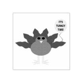 トルコ時間感謝祭ウッドアートスタンプ ラバースタンプ (インプリント)