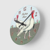 トルコ時間時計 ラウンド壁時計 (傾斜)