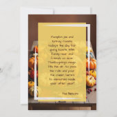 トルコ時間:感謝祭 シーズンカード (裏面)