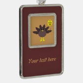 トルコ時間Thanksgivingカスタマイズ可能オーナメント シルバープレートフレームオーナメント (右)