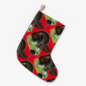 トルコ標準ブロンズファミリ スモールクリスマスストッキング (正面 (吊り時))