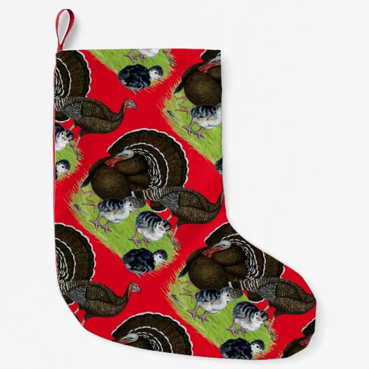 トルコ標準ブロンズファミリ スモールクリスマスストッキング (正面)