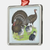 トルコ標準ブロンズファミリ メタルオーナメント (左)