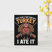 トルコ狩りパパソンハンターアニマル皮肉おもしろい カード (黄色い花)