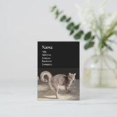 トルコ猫モノグラム 名刺 (スタンド正面)