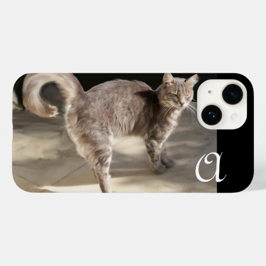 トルコ猫モノグラム Case-Mate iPhoneケース (裏面 (横))