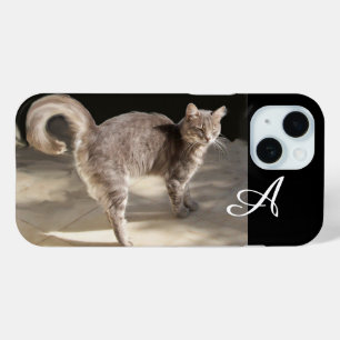 トルコ猫モノグラム iPhone 15ケース