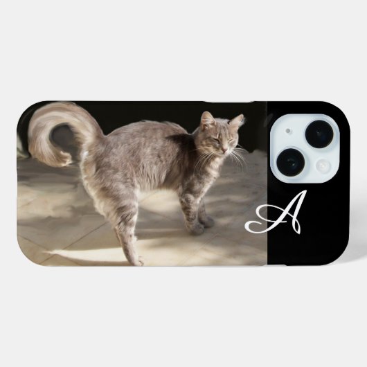 トルコ猫モノグラム Case-Mate iPhoneケース (裏面 (横))