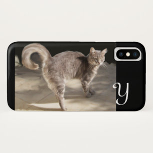 トルコ猫モノグラム iPhone X ケース
