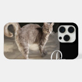 トルコ猫モノグラム iPhoneケース (裏面横)