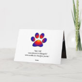 トルコ猫 カード (裏面)