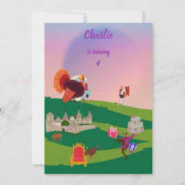 トルコ王室のお祝いの誕生日 招待状