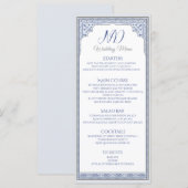 トルコ王室の語結婚のメニューカード メニュー (正面/裏面)