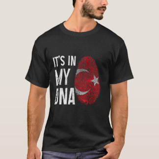 トルコ私のDNAに入っているトルコ国旗のプライド伝統 Tシャツ